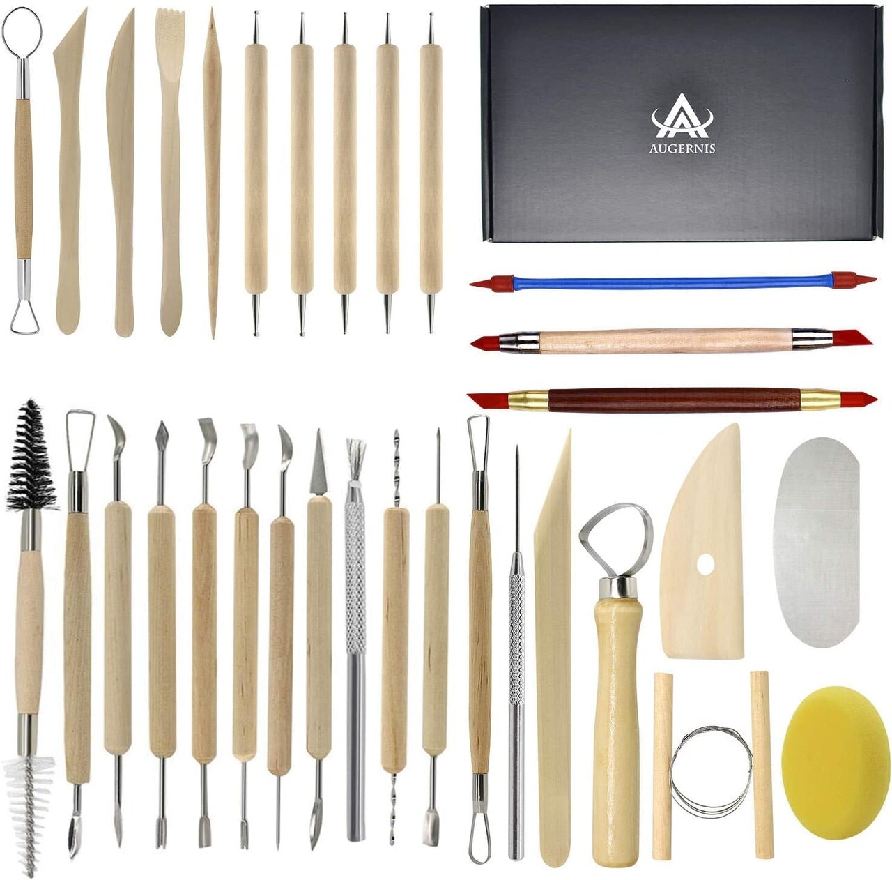 Pottery Sculpting Tools 32PCS Ceramic Clay Carving Tools Set for Beginners  Expert Art Crafts Kid'S after School Pottery Classes Club Children Students